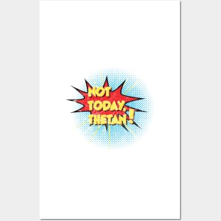 Not Today, Thetan! Distressed Vintage Look Posters and Art